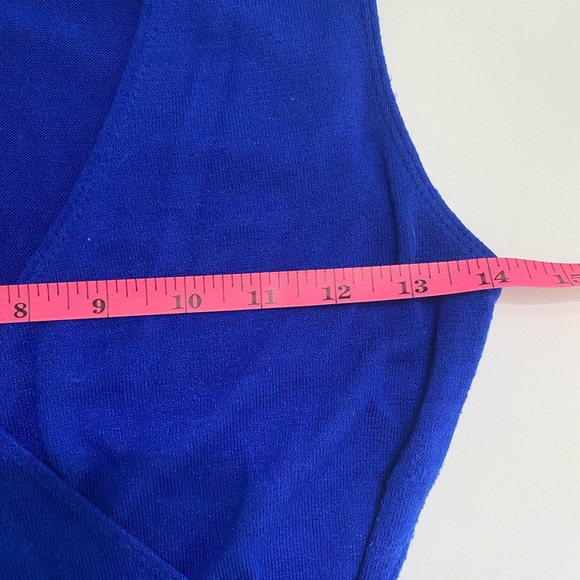 Aritzia Wilfred Free Blue Knit Sleeveless Vest Top - Picture 5 of 6
